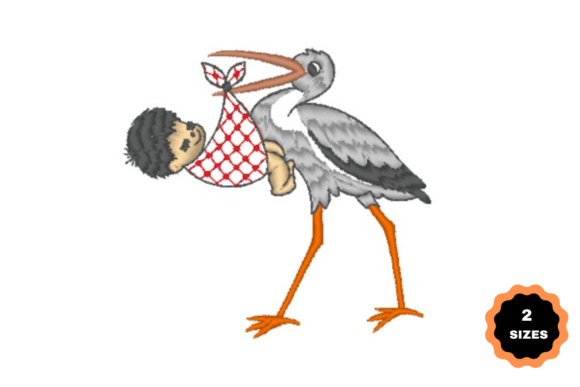 A Stork Carrying a Baby: Embroidery Review