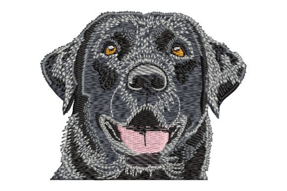 Black Labrador Retriever: A Holiday Embroidery Review