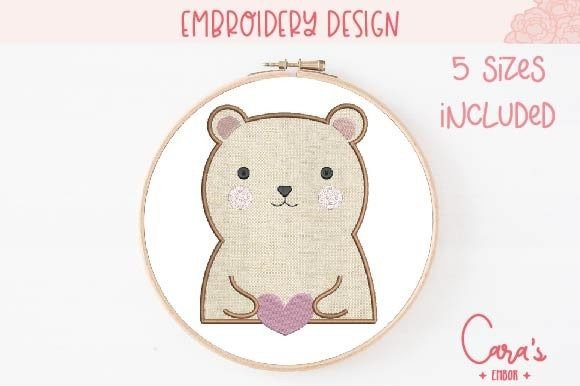 Holding Heart Bear Applique: A Designer’s Review