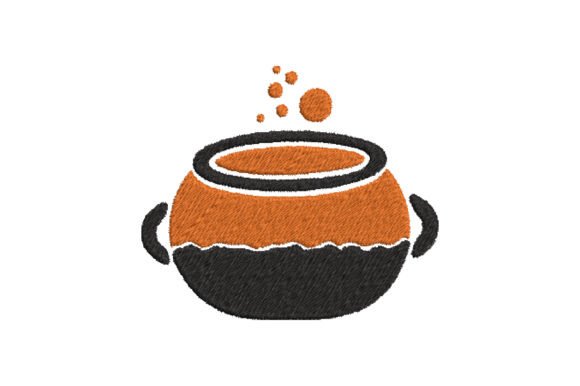 Review: Orange Black Halloween Cauldron Design
